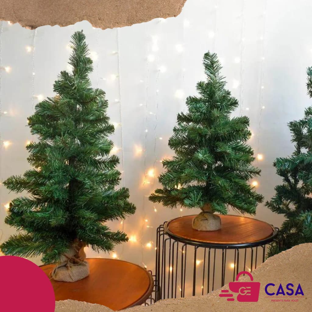 Árvore De Páscoa e Natal Formosinha Com Base De Juta Decoração Luxo