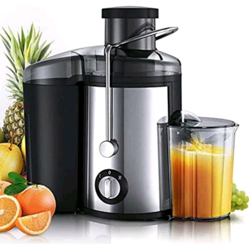 (Envio imediato) Extrator de Suco 110V - 220V 800W - Inox - Fruta inteira - Centrífuga de Frutas e alimentos - Juicer (Juice) Espremedor Elétrico de Frutas