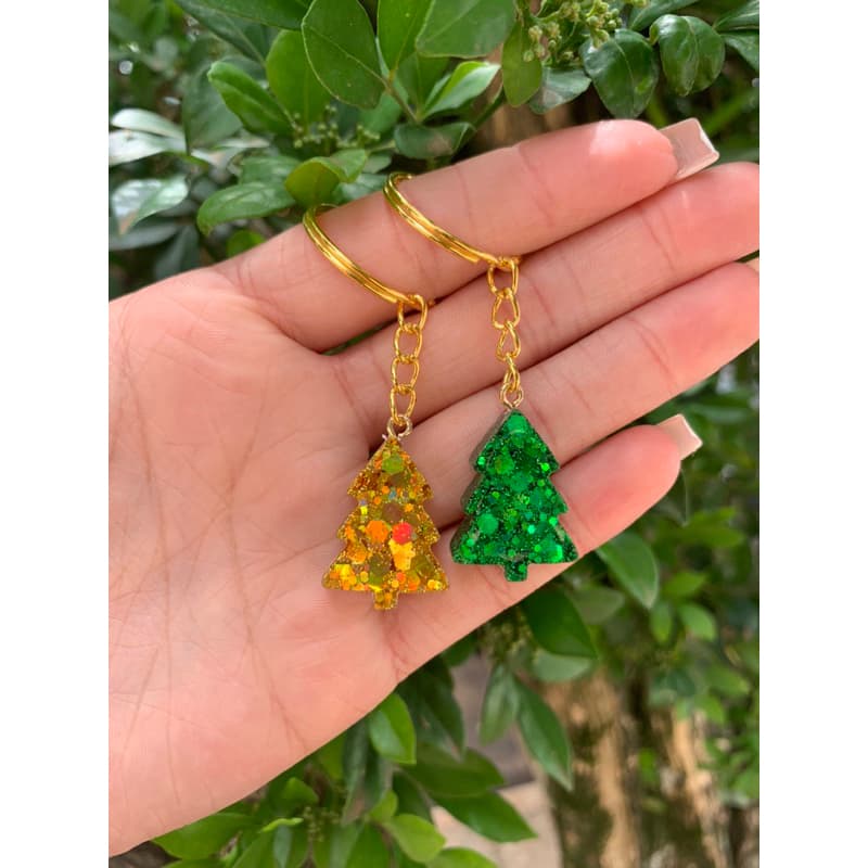 kit 10 mini chaveiro árvore de natal mimo/cliente natal envio imediato