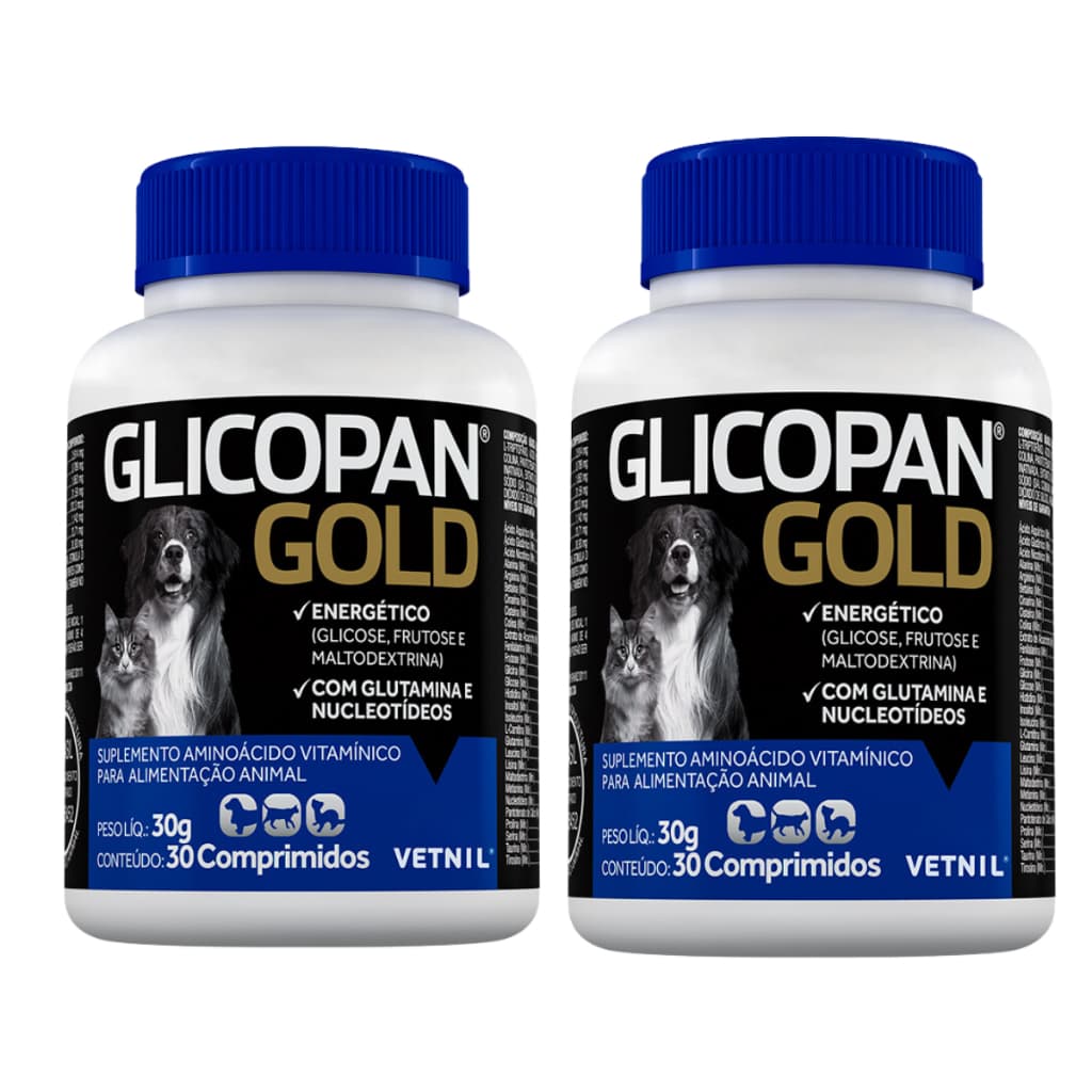 GLICOPAN Gold 30 Comp. - Vetnil - 2 unidades