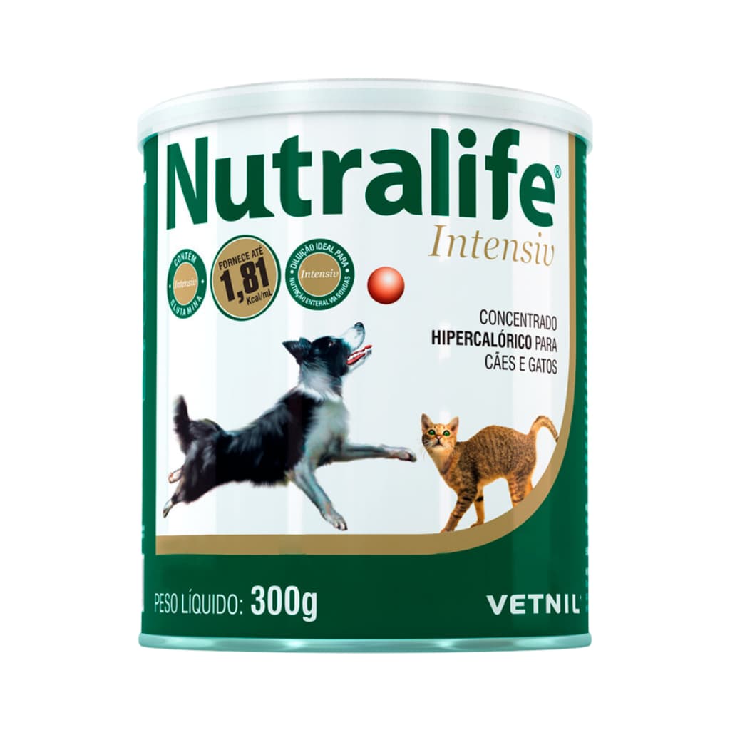 Nutralife Intensiv Suplemento Hipercalórico p/ cães e gatos 300g - Vetnil