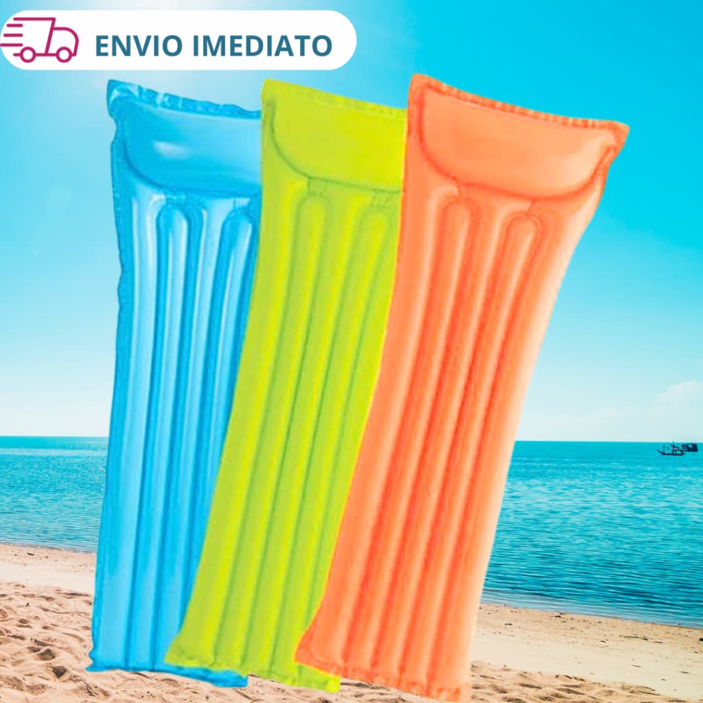 Colchão Boia Inflavel Boia Colchão Inflável Para Verão Piscina e Praia Bóia Flutuante 1,83m X 69cm