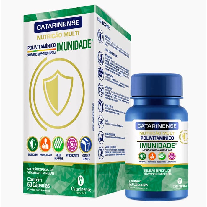 Polivitamínico Multi Imunidade 60 Cápsulas - Catarinense