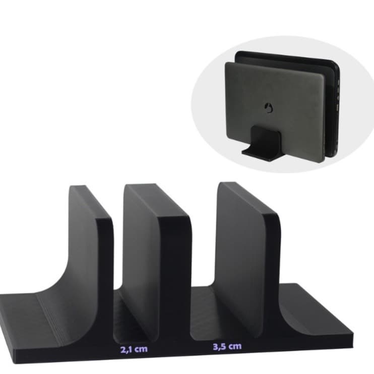 Suporte Duplo 2 Notebooks Macbook Samsung Dell Vertical