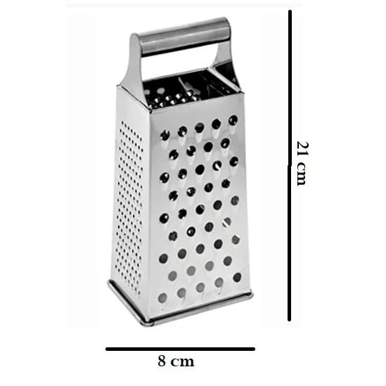 OFERTA Ralador de Aço 4 Faces Inoxidável Multifuncional Legumes Queijos 22x8Cm Prático E Fácil