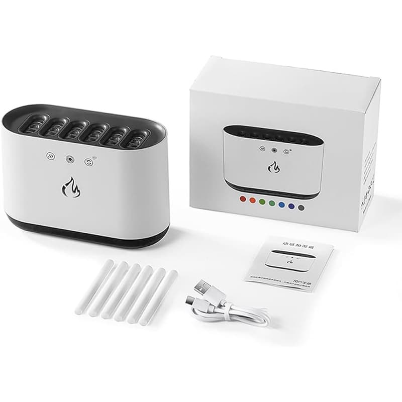 Umidificador ultrassônico de névoa, umidificador de ar, presente, 6 modos, difusor de óleo essencial ajustável para quarto, escritório