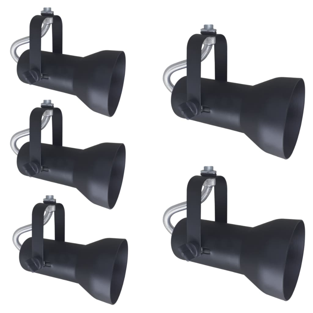 Kit 5 Spot Aluminio Direcionavel Trilho Eletrocalha Perfilado Focal PAR20 Bulbo LED Bivolt Qualidade