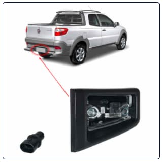 LANTERNA DA PLACA FIAT STRADA 04/19 LADO ESQUERDO