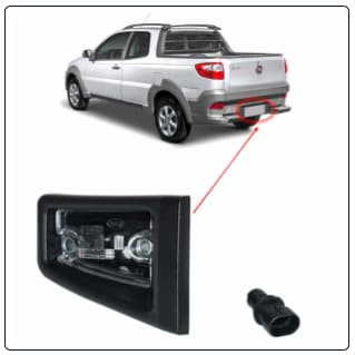 LANTERNA DA PLACA FIAT STRADA 04/19 LADO DIREITO