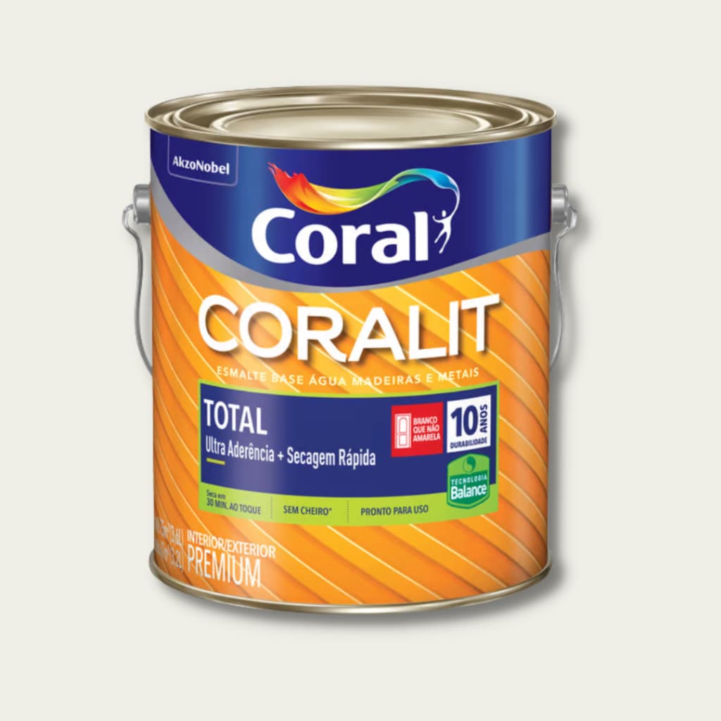 Tinta Coral Coralit Total 3,6l Branco Gelo