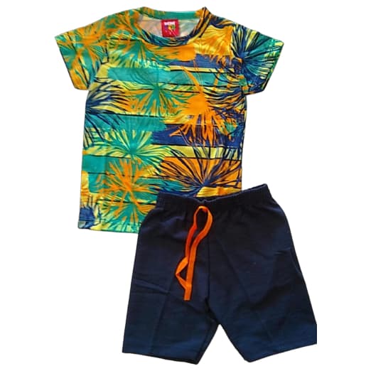 Conjunto Menino Infantil Masculino Verão Tamanho 1 ao 12