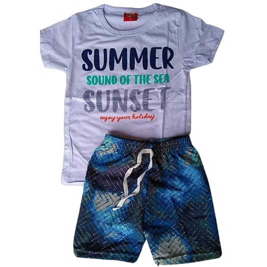 Conjunto Menino Infantil Masculino Verão Tamanho 1 ao 12