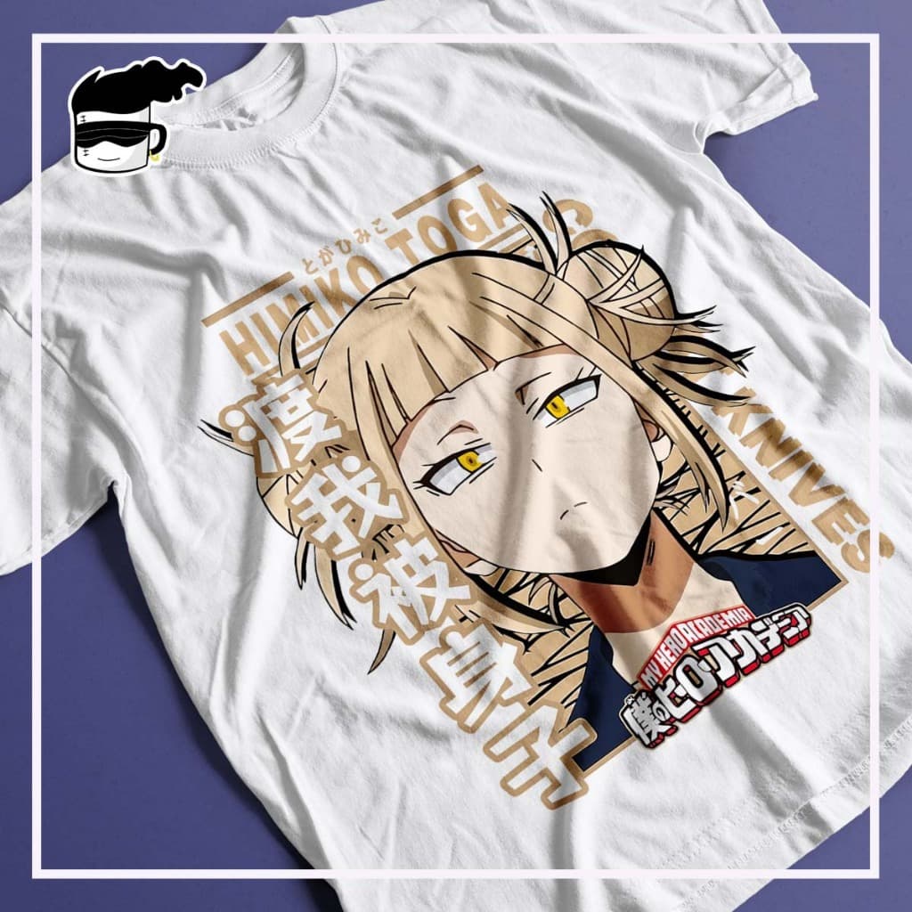 Camisa Anime My Hero Academia Toga Unissex Camiseta Boku no Hero