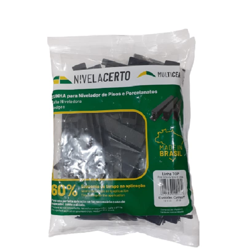 150 Peças Cunhas Nivelador De Piso Nivela Certo Top / Largas