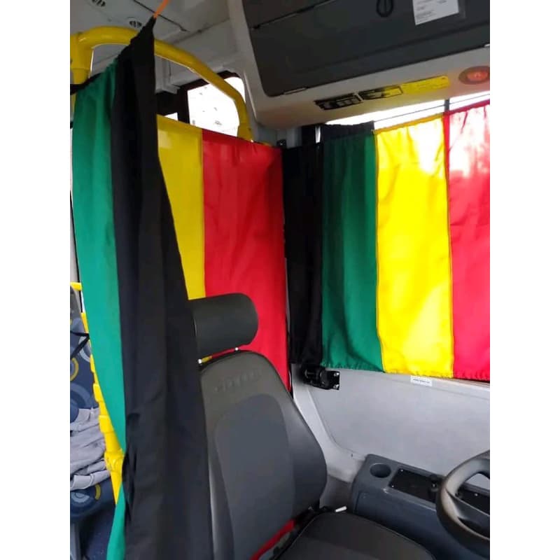 cortina cabana 3 partes do reagge para ônibus