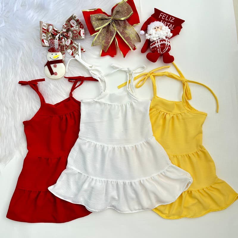 Vestido branco infantil | vestido infantil para ano novo
