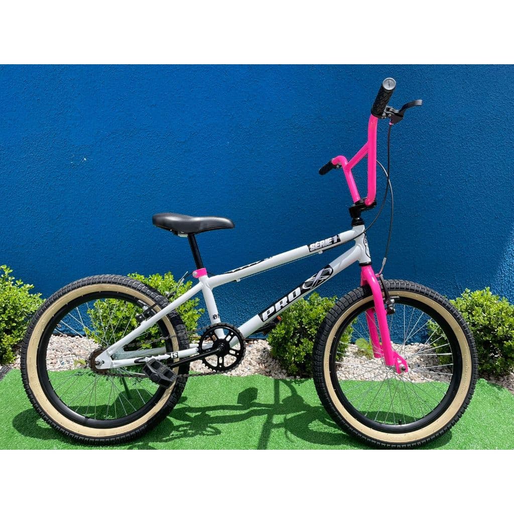 Bicicleta Bike Infantil Menina Pro X BMX Serie 1 Aro 20