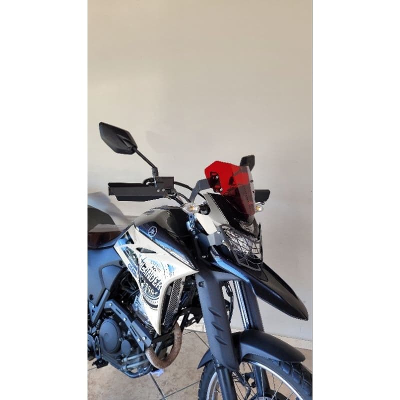 Mini bolha Vermelha LANDER 250 CROSSER 150 BROS 160 com suporte pra instalar