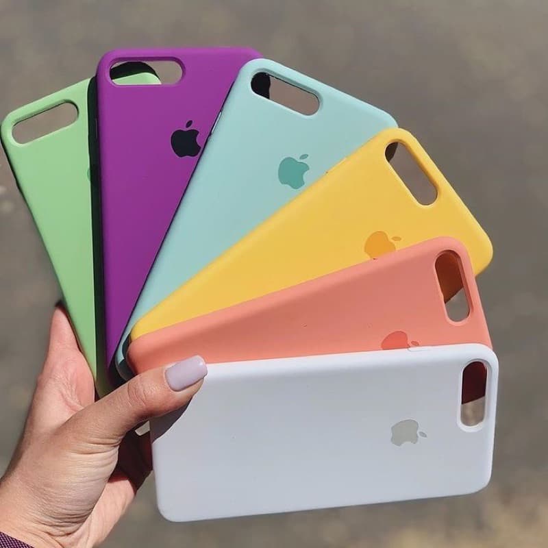 Capa Silicone Capinha Aveludada Para Iphone 11/ 7 Plus/ 8 Plus/ XR/ 7G/ 8G