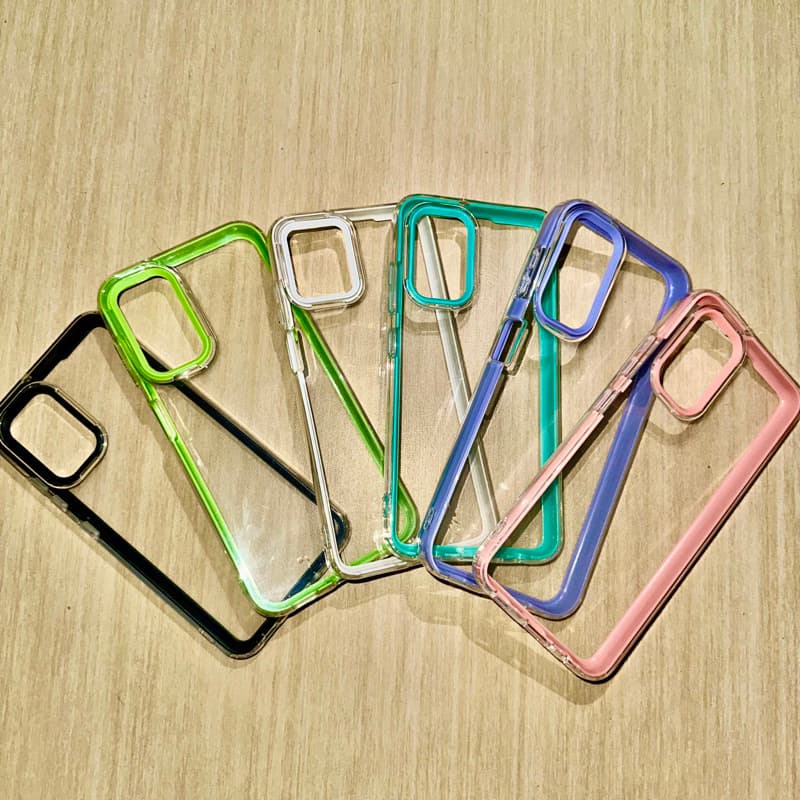 Capa Case Transparente 3 em 1 Samsung A14 5G/A34 5G/A24/A25/A54/M14/M34/M35/M54 Capinha Protetora Silicone Anti-Impacto