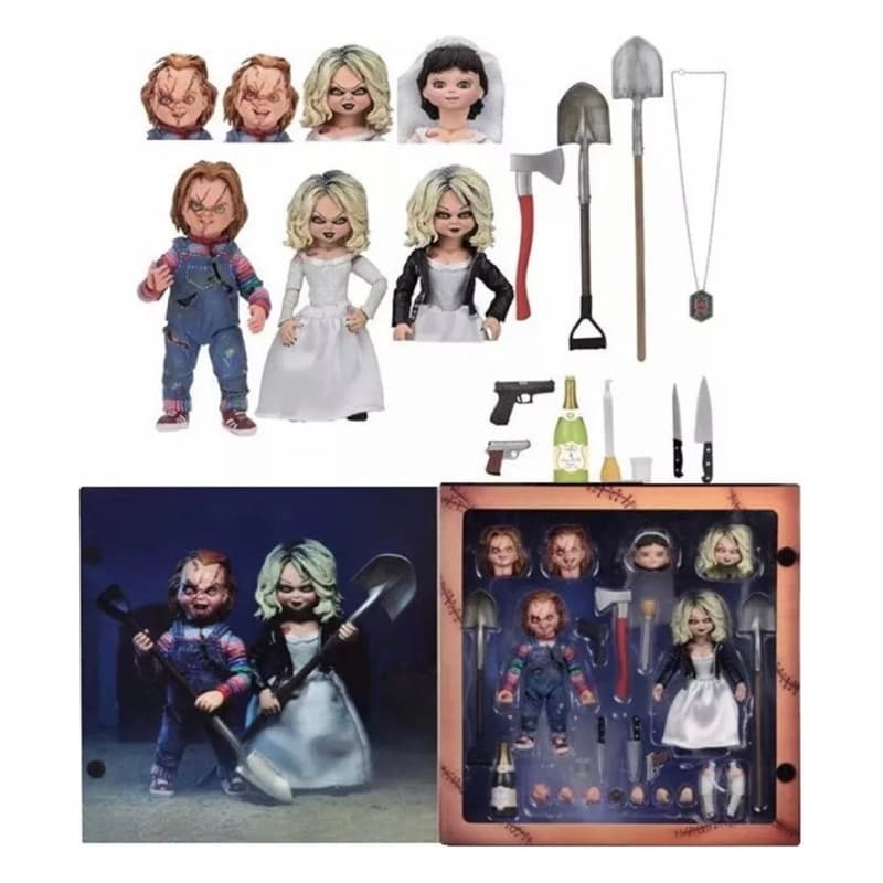 Boneco Chucky E Tiffany A Noiva De Chucky Action Figure