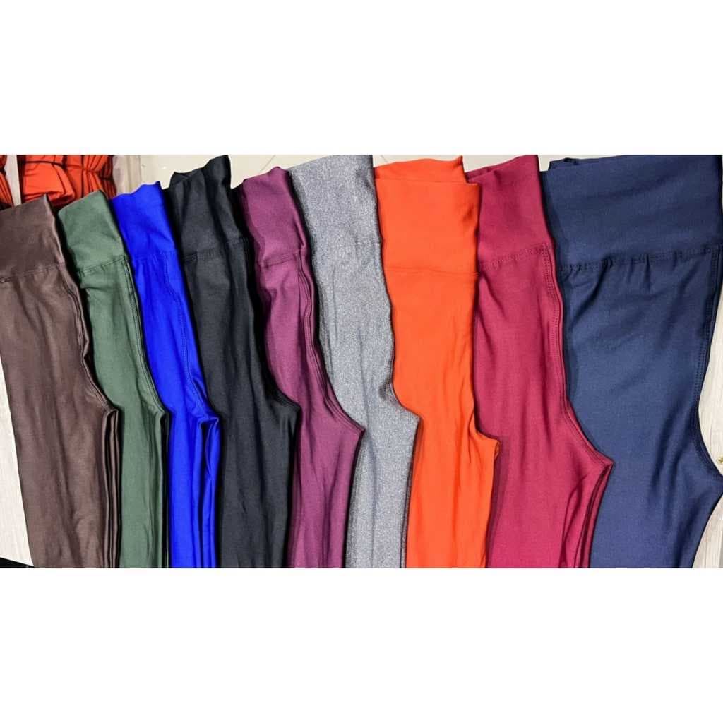 Calça Leg Fitness ou Dia a Dia Lisa Feminina Suplex Cós Alto LEGGING MODA VERÃO leg coloridas