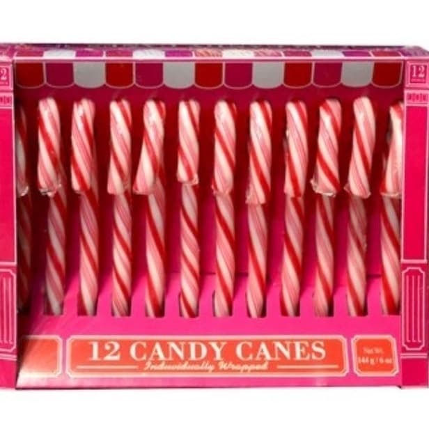 Pirulito Fun Candy Canes Bengalas Natal 144g Importado