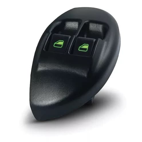 Botão Interruptor Vidro Elétrico Palio Young Verde Duplo Esquerdo