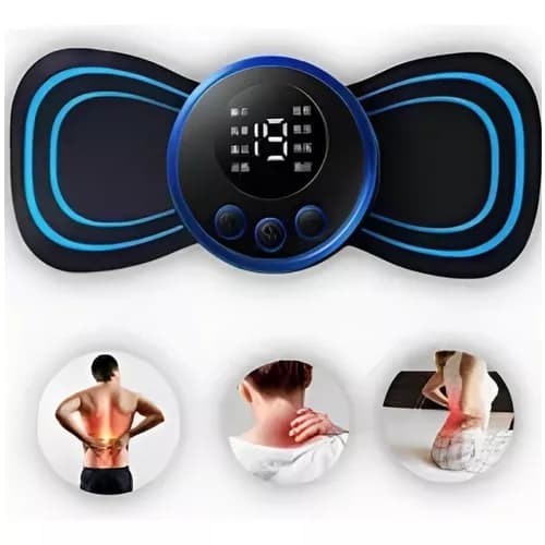 Mini Massageador Elétrico Portátil Cervical Alivia Dores Corpo Pescoço Muscular Relaxamento