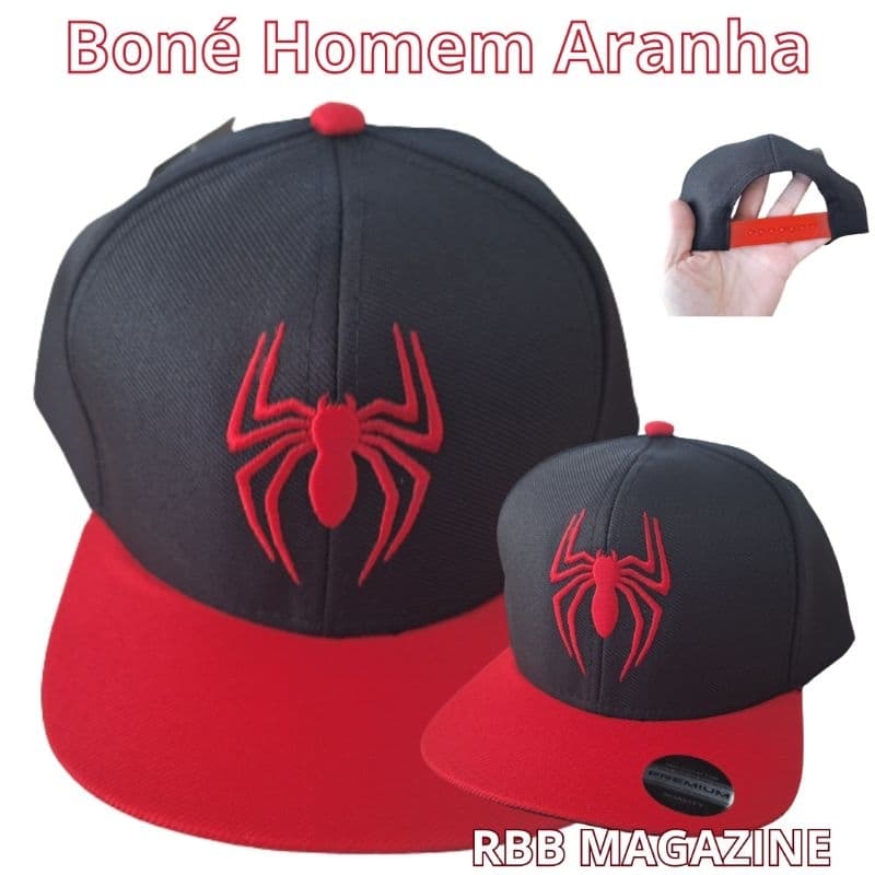 Boné infantil menino spiderman homem aranha spiderman