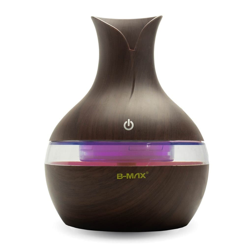 Aromatizador Umidificador Elétrico Difusor Ultrassônico Vaso com Led 300ml BM033