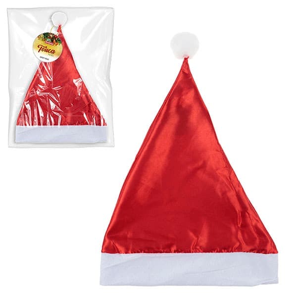 Touca Noel Cetim 36x28cm - Zein 840116