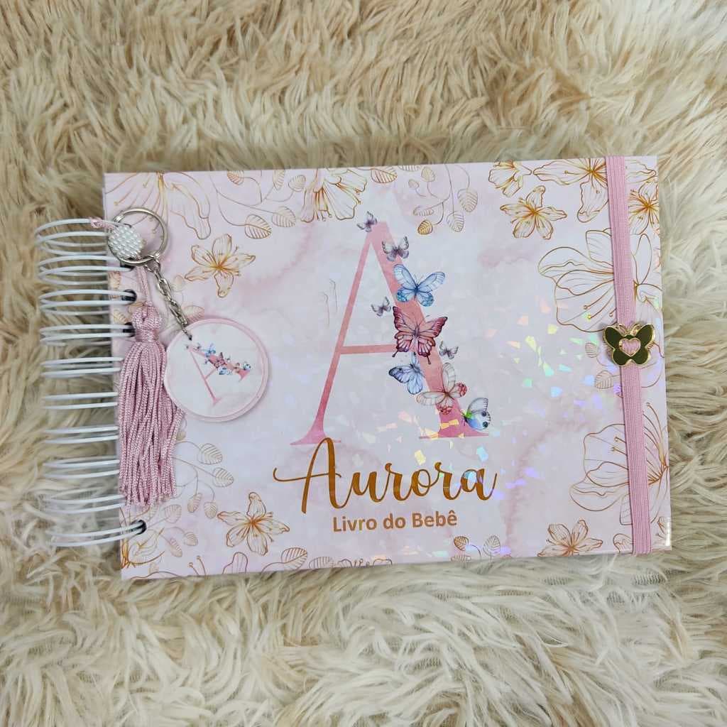 Livro do bebê menina Personalizado com tema e nome