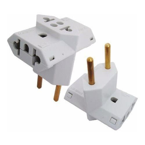 Adaptador Tomada T Multiuso Plug Elétrico 10A 20A Triplo Bob Esponja Benjamin