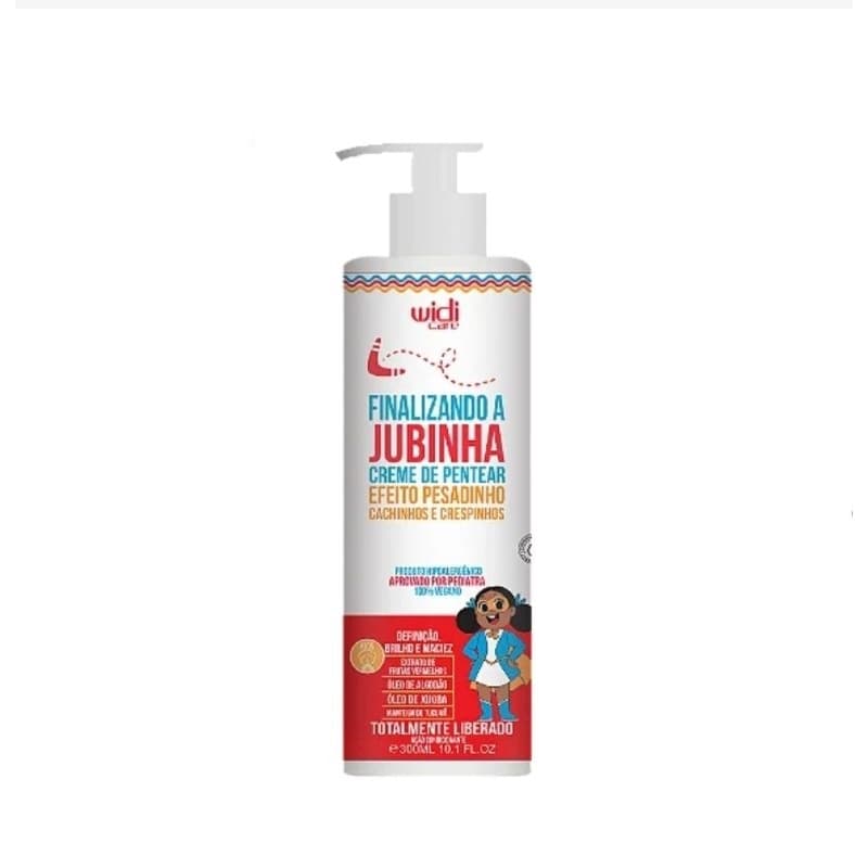 Finalizando a Jubinha Creme de Pentear Efeito Pesadinho Cachinhos e Crespinhos Widi Care