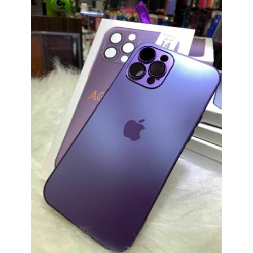 Alta Qualidade AG Caixa Protetora De Vidro Fosco Compatível Com IPhone 11 12 Pro/Promax Capa Com Película De Lente