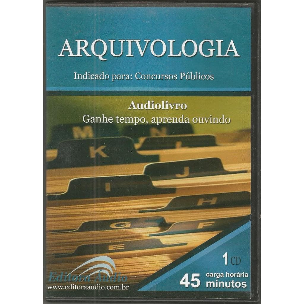 CD - Audiolivro - Arquivologia