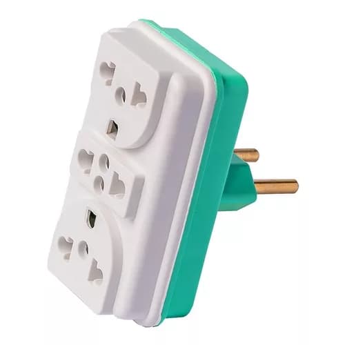 Adaptador Todas Tomadas Padrão Novo Antigo Benjamin Triplo