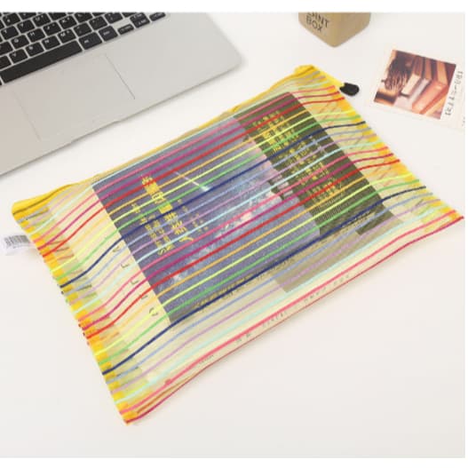 10 Unidades Estojo Multiuso Bolsinha Nylon Colorido Necessaire Promoção