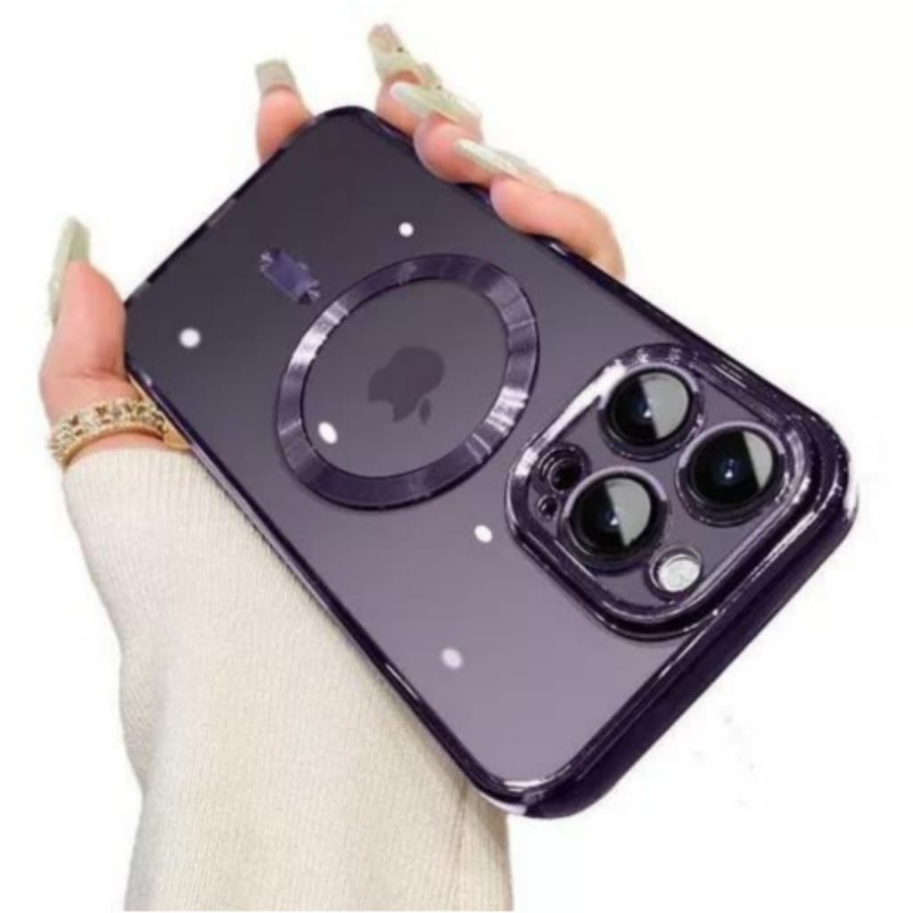 Capa Capinha Carregamento Por Indução MagSafe Compatível Com iPhone 13 ao 15 Pro Max 6.7