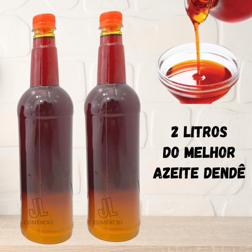 Azeite de Dendê da Bahia 2 Litros para Moquecas, Acarajé Óleo De Dendê 2L
