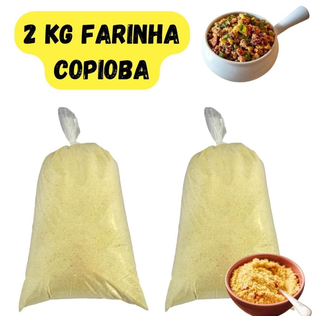 Farinha De Copioba Mandioca Amarela Torrada E Fina A Melhor Da Bahia 2 Kg