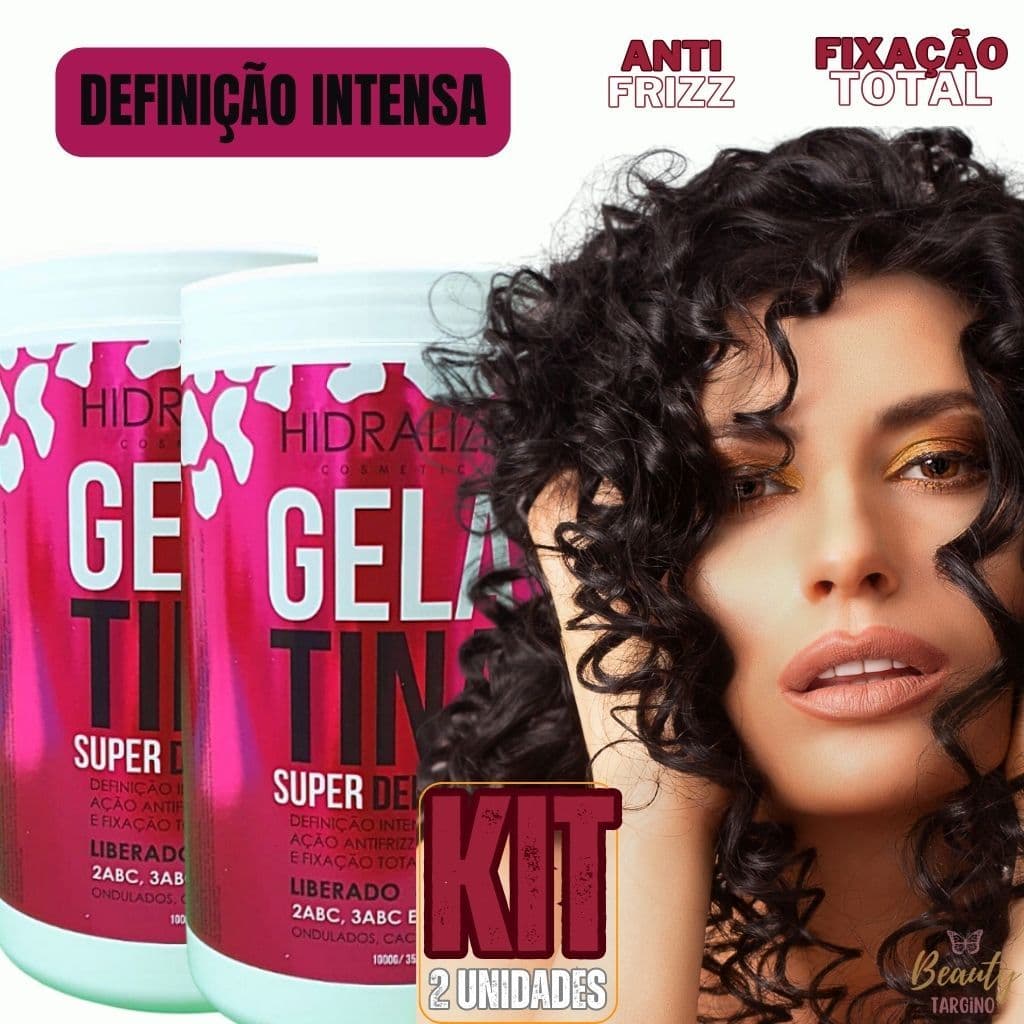 KIT 2 GELATINAS SUPER DEFINIÇÃO 1kg HIDRALIZE