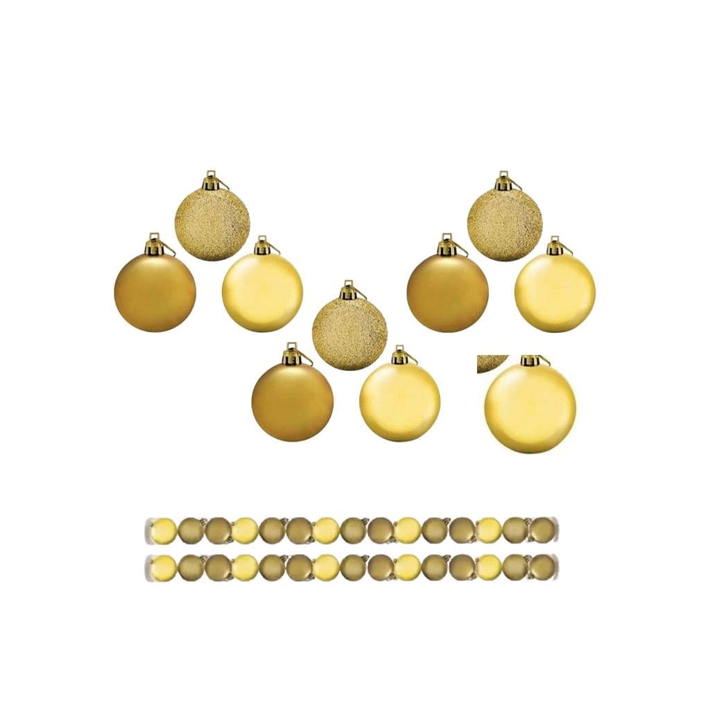 Kit Com 10 Bolas Para Arvore De Natal 5cm Enfeite Decoração