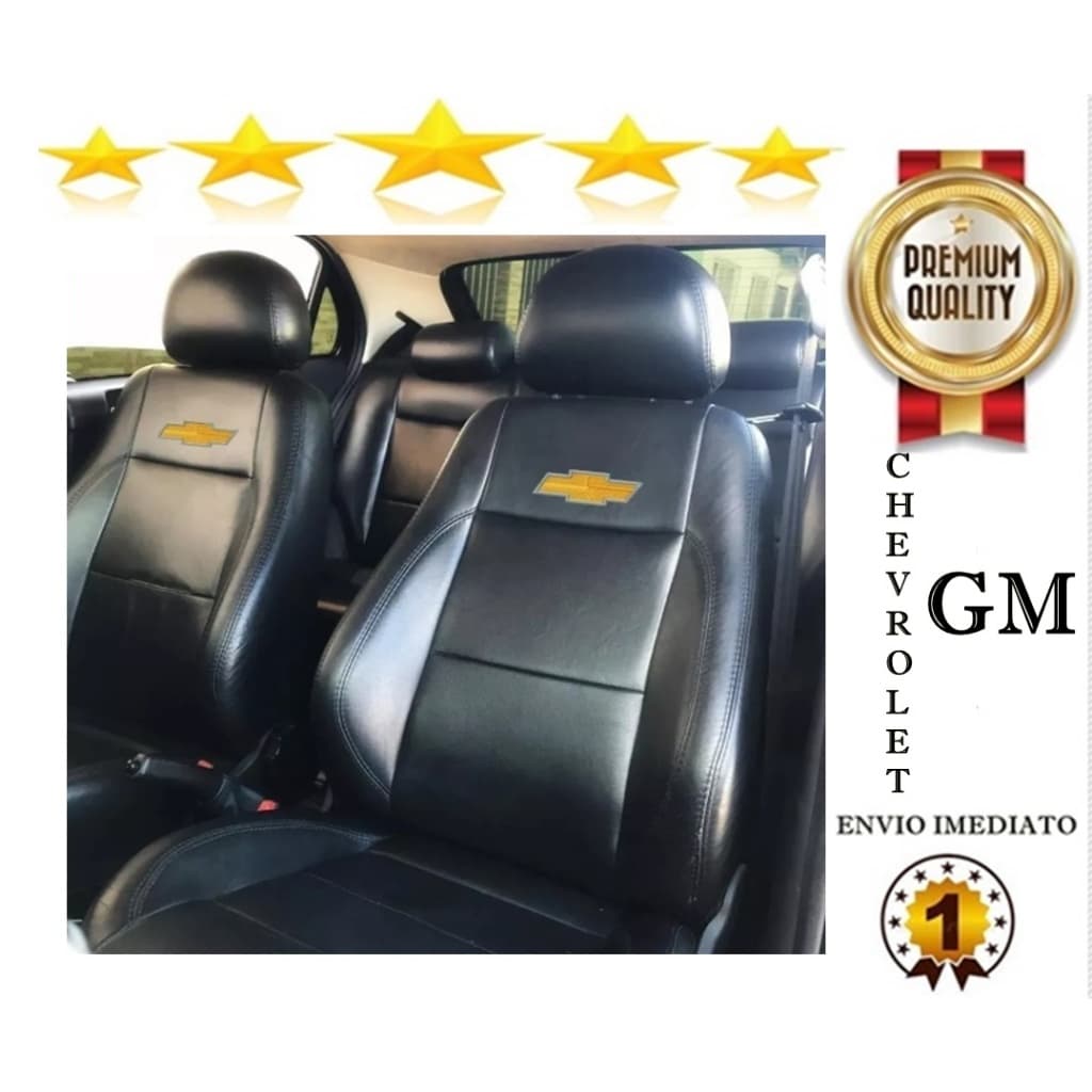 Capa Banco Carro Couro Chevrolet 100% Corsa Classic 2012 2013 2014 2015 2016