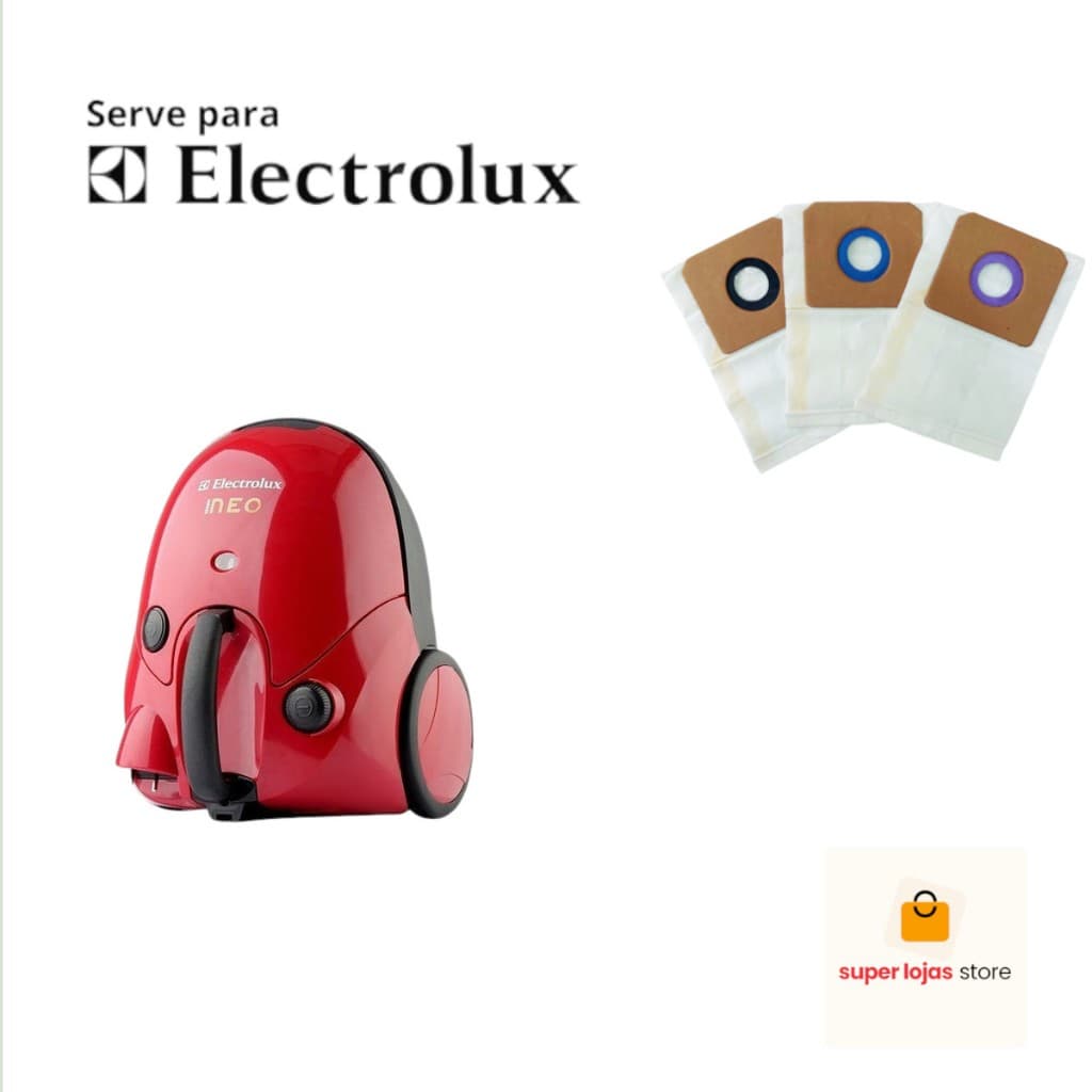 Saco Para Aspirador de Pó Electrolux Neo Com 3 Un