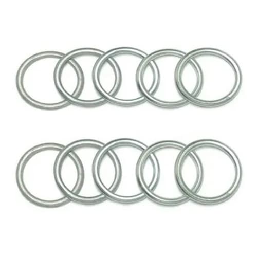 Kit 10 Anel Vedação Escape escapamento para Honda Cg Fan Titan 125 150 160 Bros XRE 190 NX 150 NX 200 XR 200 XL 250 XLX