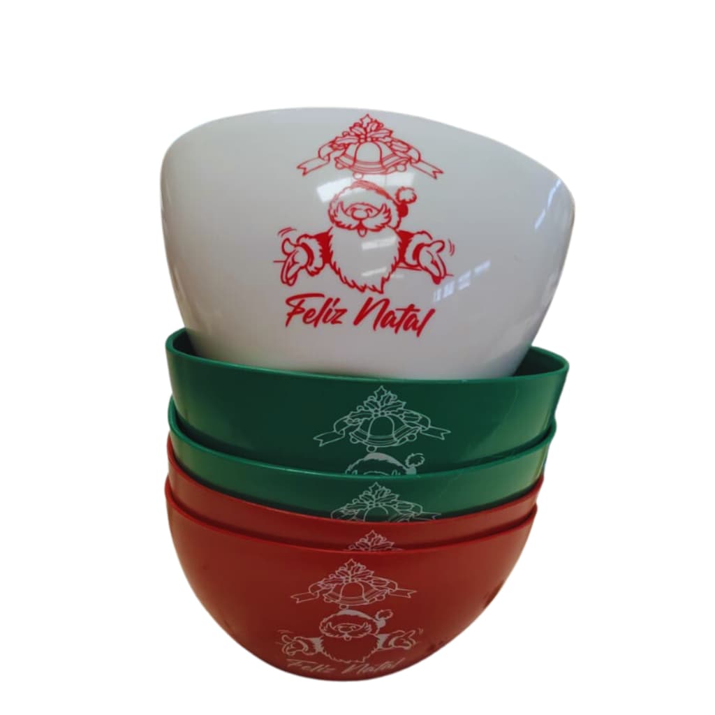 Kit 40 Pote Plástico Personalizado FELIZ NATAL - 300ml