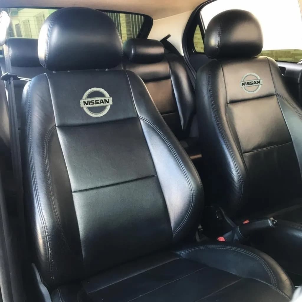 Capa Banco De Carro Em Couro Todos Os Modelos Nissan Versa Kicks Livina