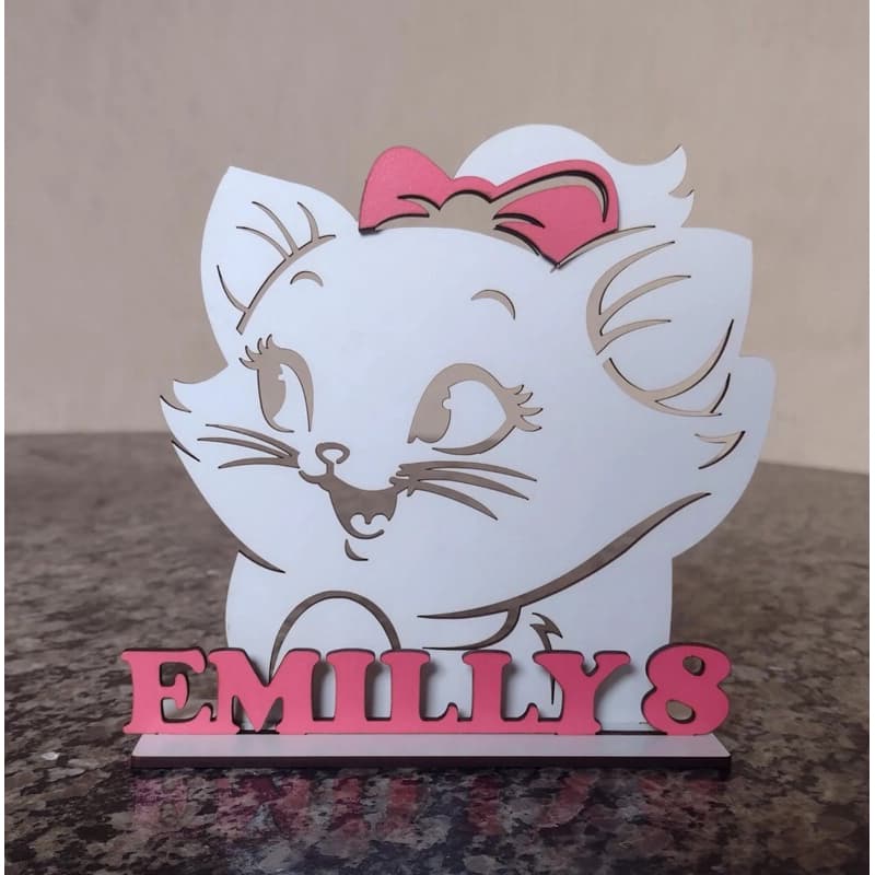 20 Lembrancinhas Marie Personalizada Festa Nomes Centro De Mesa Aniversário Infantil